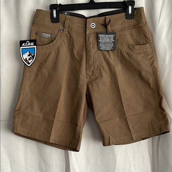 NWT Men’s Kuhl 8” Radikl Shorts Dark Khaki Size 31 - Picture 4 of 8
